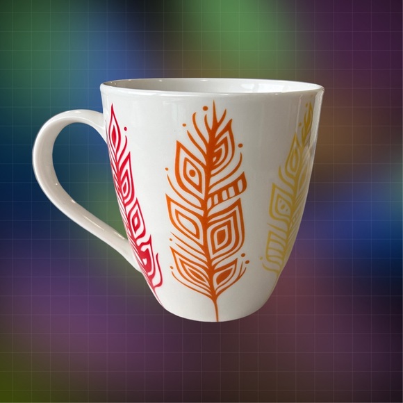 Patrick Hunter 16oz Mug ‘Pride Feathers’ from the Indigenous Collection by Cap - Picture 3 of 6